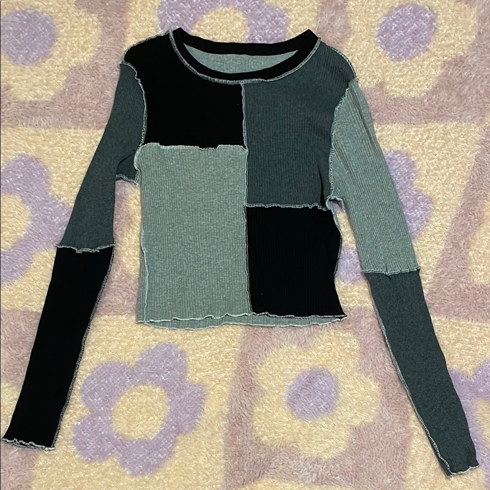 Colorblock Long Sleeve Top